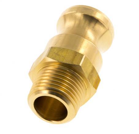 Camlock DN 15 (1/2'') Brass Coupling R 1/2'' Male Thread Type F MIL-C-27487