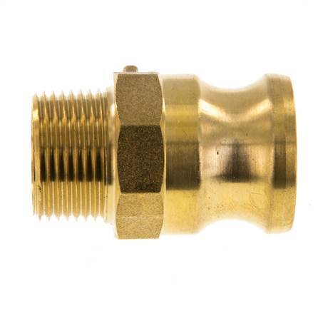 Camlock DN 20 (3/4'') Brass Coupling R 3/4'' Male Thread Type F MIL-C-27487