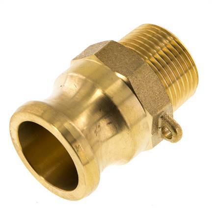 Camlock DN 20 (3/4'') Brass Coupling R 3/4'' Male Thread Type F MIL-C-27487