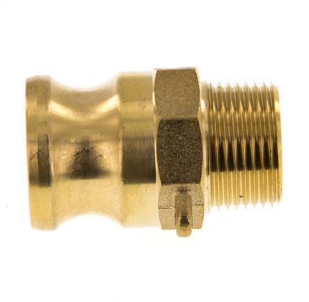 Camlock DN 20 (3/4'') Brass Coupling R 3/4'' Male Thread Type F MIL-C-27487