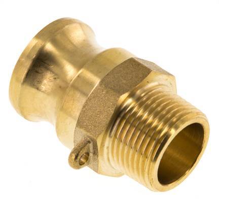 Camlock DN 20 (3/4'') Brass Coupling R 3/4'' Male Thread Type F MIL-C-27487