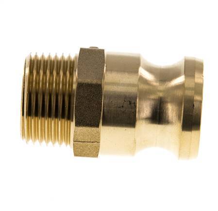 Camlock DN 25 (1'') Brass Coupling R 1'' Male Thread Type F MIL-C-27487