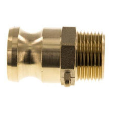 Camlock DN 25 (1'') Brass Coupling R 1'' Male Thread Type F MIL-C-27487