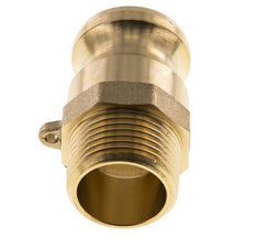 Camlock DN 25 (1'') Brass Coupling R 1'' Male Thread Type F MIL-C-27487