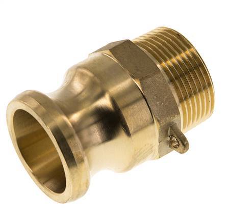 Camlock DN 32 (1 1/4'') Brass Coupling R 1 1/4'' Male Thread Type F MIL-C-27487