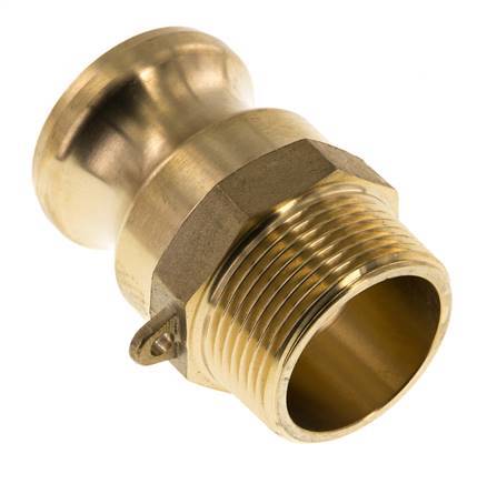 Camlock DN 32 (1 1/4'') Brass Coupling R 1 1/4'' Male Thread Type F MIL-C-27487