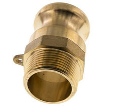 Camlock DN 32 (1 1/4'') Brass Coupling R 1 1/4'' Male Thread Type F MIL-C-27487