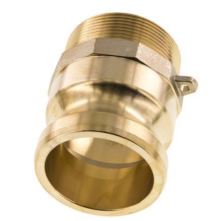 Camlock DN 50 (2'') Brass Coupling R 2'' Male Thread Type F MIL-C-27487