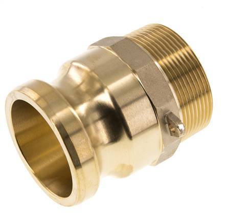 Camlock DN 50 (2'') Brass Coupling R 2'' Male Thread Type F MIL-C-27487