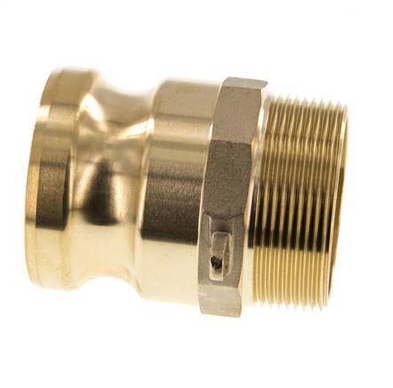 Camlock DN 50 (2'') Brass Coupling R 2'' Male Thread Type F MIL-C-27487