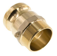 Camlock DN 50 (2'') Brass Coupling R 2'' Male Thread Type F MIL-C-27487