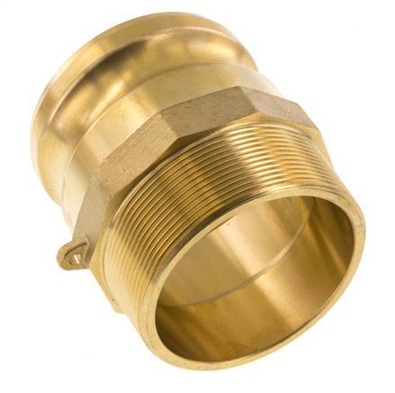 Camlock DN 75 (3'') Brass Coupling R 3'' Male Thread Type F MIL-C-27487