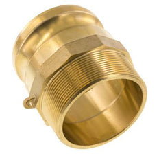 Camlock DN 75 (3'') Brass Coupling R 3'' Male Thread Type F MIL-C-27487