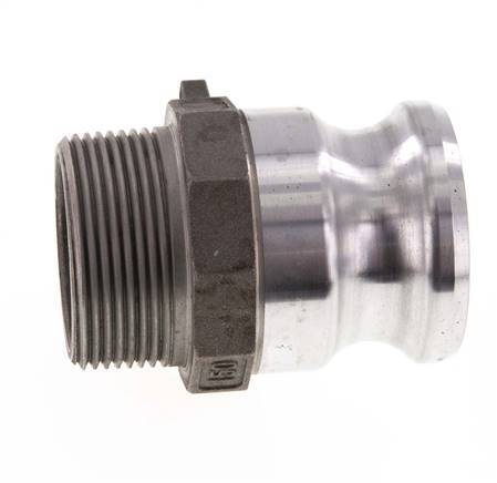 Camlock DN 40 (1 1/2'') Aluminium Coupling R 1 1/2'' Male Thread Type F MIL-C-27487