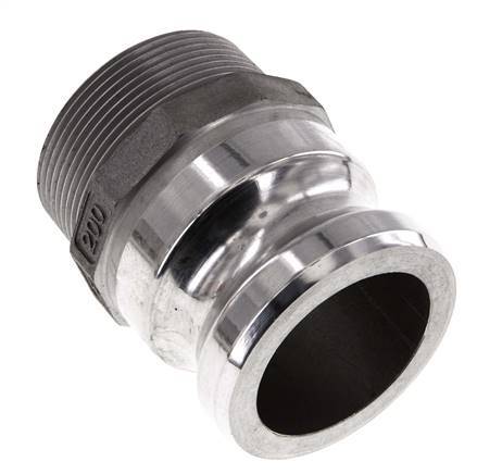 Camlock DN 50 (2'') Aluminium Coupling R 2'' Male Thread Type F MIL-C-27487
