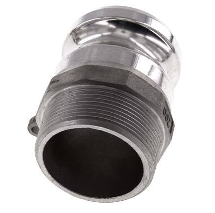 Camlock DN 50 (2'') Aluminium Coupling R 2'' Male Thread Type F MIL-C-27487