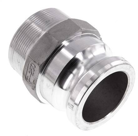 Camlock DN 60 (2 1/2'') Aluminium Coupling R 2 1/2'' Male Thread Type F MIL-C-27487