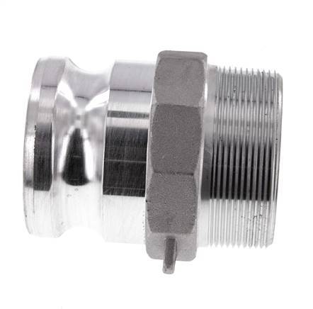 Camlock DN 60 (2 1/2'') Aluminium Coupling R 2 1/2'' Male Thread Type F MIL-C-27487