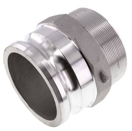 Camlock DN 90 (4'') Aluminium Coupling R 4'' Male Thread Type F MIL-C-27487