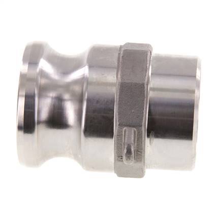 Camlock DN 40 (1 1/2'') Stainless Steel Coupling Weld End (48.3 mm) Type F (AS) MIL-C-27487