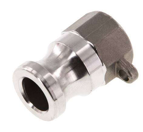 Camlock DN 15 (1/2'') Stainless Steel Coupling Rp 1/2'' Female Thread Type A MIL-C-27487