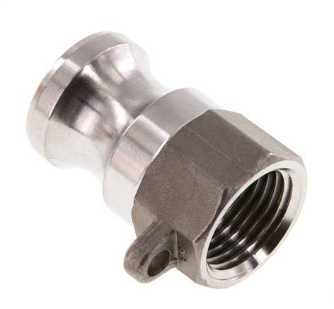 Camlock DN 15 (1/2'') Stainless Steel Coupling Rp 1/2'' Female Thread Type A MIL-C-27487