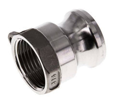 Camlock DN 25 (1'') Stainless Steel Coupling Rp 1'' Female Thread Type A MIL-C-27487
