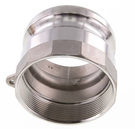 Camlock DN 75 (3'') Stainless Steel Coupling Rp 3'' Female Thread Type A MIL-C-27487
