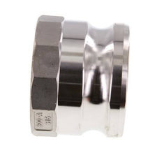 Camlock DN 75 (3'') Stainless Steel Coupling Rp 3'' Female Thread Type A MIL-C-27487