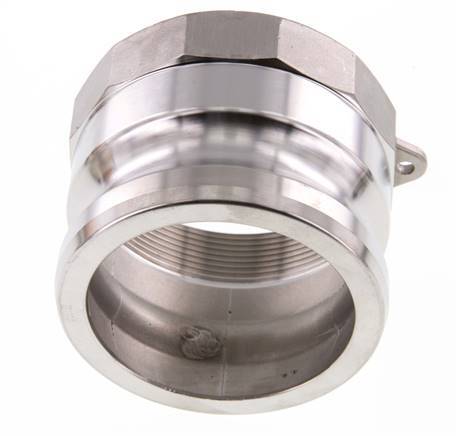 Camlock DN 75 (3'') Stainless Steel Coupling Rp 3'' Female Thread Type A MIL-C-27487