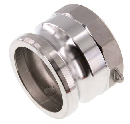 Camlock DN 75 (3'') Stainless Steel Coupling Rp 3'' Female Thread Type A MIL-C-27487