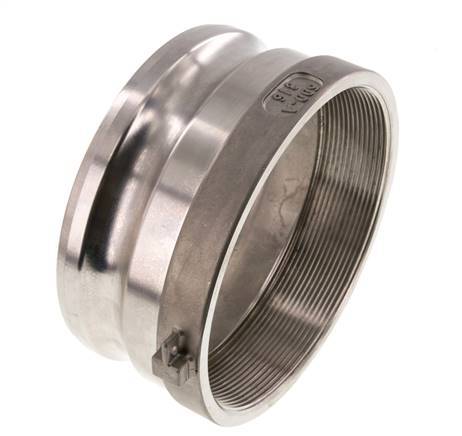 Camlock DN 120 (5'') Stainless Steel Coupling Rp 5'' Female Thread Type A MIL-C-27487