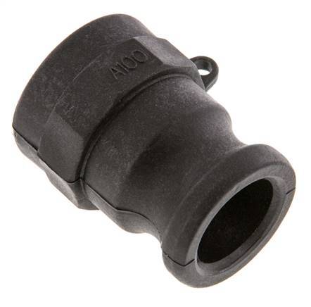 Camlock DN 25 (1'') Polypropylene Coupling Rp 1'' Female Thread Type A MIL-C-27487 [2 Pieces]