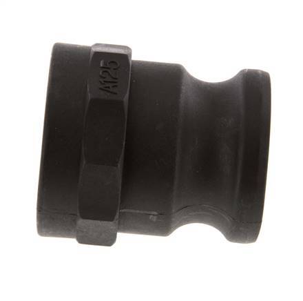 Camlock DN 40 (1 1/2'') Polypropylene Coupling Rp 1 1/4'' Female Thread Type A MIL-C-27487 [2 Pieces]