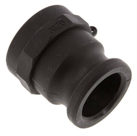 Camlock DN 40 (1 1/2'') Polypropylene Coupling Rp 1 1/4'' Female Thread Type A MIL-C-27487 [2 Pieces]