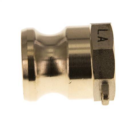 Camlock DN 25 (1'') Brass Coupling Rp 1'' Female Thread Type A MIL-C-27487