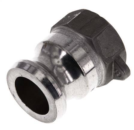 Camlock DN 25 (1'') Aluminium Coupling Rp 1'' Female Thread Type A MIL-C-27487