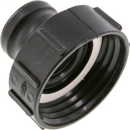 Camlock DN 50 (2'') Polypropylene Coupling S 100 x 8 IBC Connector Type A MIL-C-27487