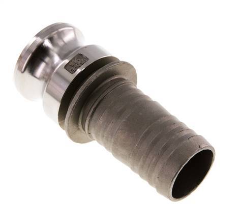 Camlock DN 40 (1 1/2'') Stainless Steel Coupling Hose Pillar (38 mm) Type E MIL-C-27487