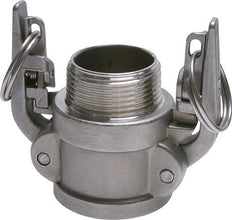 Camlock DN 50 (2'') Stainless Steel Safety Coupling R 2'' Male Thread Type B MIL-C-27487