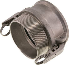 Camlock DN 90 (4'') Stainless Steel Safety Coupling R 4'' Male Thread Type B MIL-C-27487
