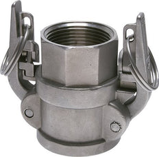 Camlock DN 140 (6'') Stainless Steel Safety Coupling Rp 6'' Female Thread Type D MIL-C-27487