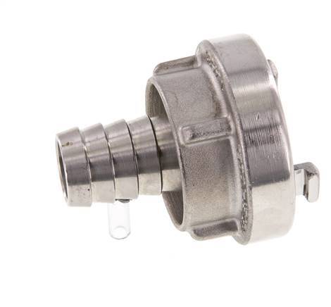 25-D (31 mm) Stainless Steel Storz Coupling 19 mm Hose Pillar Rotatable for a PVC hose