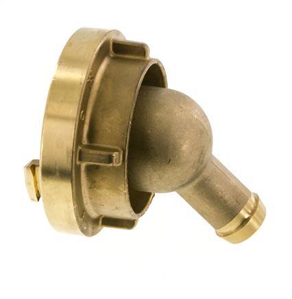 52-C (66 mm) Brass Storz Coupling 25 mm Hose Pillar Rotatable 50-deg