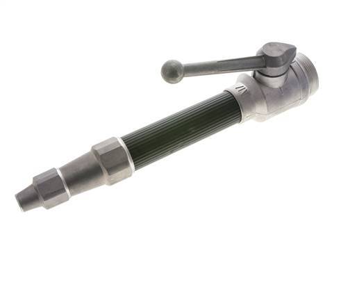 9 mm Jet Pipe G 2'' Male Threads Forged Aluminum & Rubber DIN 14365