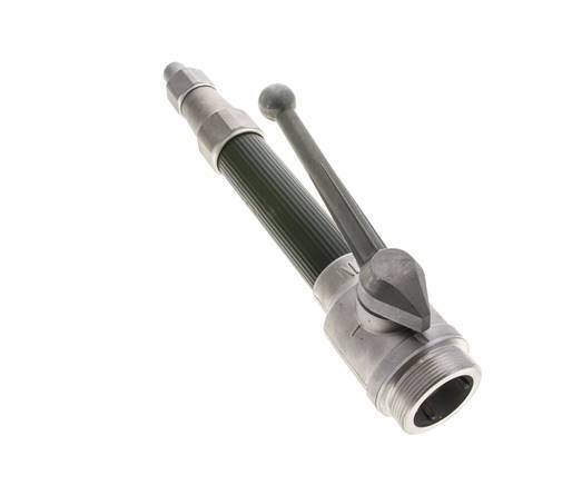 9 mm Jet Pipe G 2'' Male Threads Forged Aluminum & Rubber DIN 14365