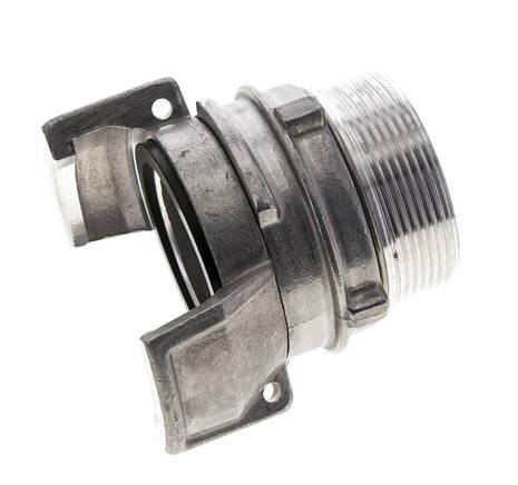 Guillemin DN 50 Aluminium Coupling G 2'' Male Threads With Lock