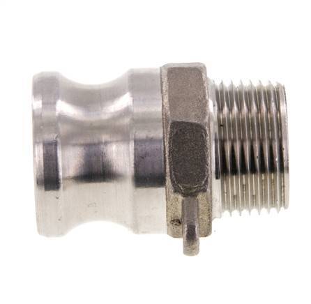 Camlock DN 20 (3/4'') Stainless Steel Coupling 3/4'' Male NPT Thread Type F MIL-C-27487