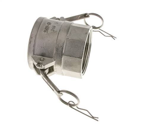 Camlock DN 60 (2 1/2'') Stainless Steel Coupling 2 1/2'' Female NPT Thread Type D MIL-C-27487