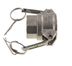 Camlock DN 32 (1 1/4'') Stainless Steel Coupling 1 1/4'' Female NPT Thread Type D MIL-C-27487